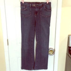 Blue jean stretchy maternity pants size Small